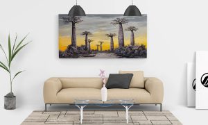 "Majestic Baobab Horizon" – Luxury Printable Wall Art | Digital Download