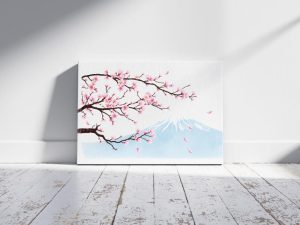 "The Fuji Awakening" | Premium Sakura Zen Edition | Digital Wall Art