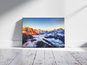 Glow of the Heights | Majestic Alpine Sunrise Luxury Wall Art – High-Resolution Digital Download