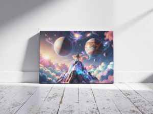 "Celestial Harmony" – The Crystal Voyager Premium Digital Wall Art