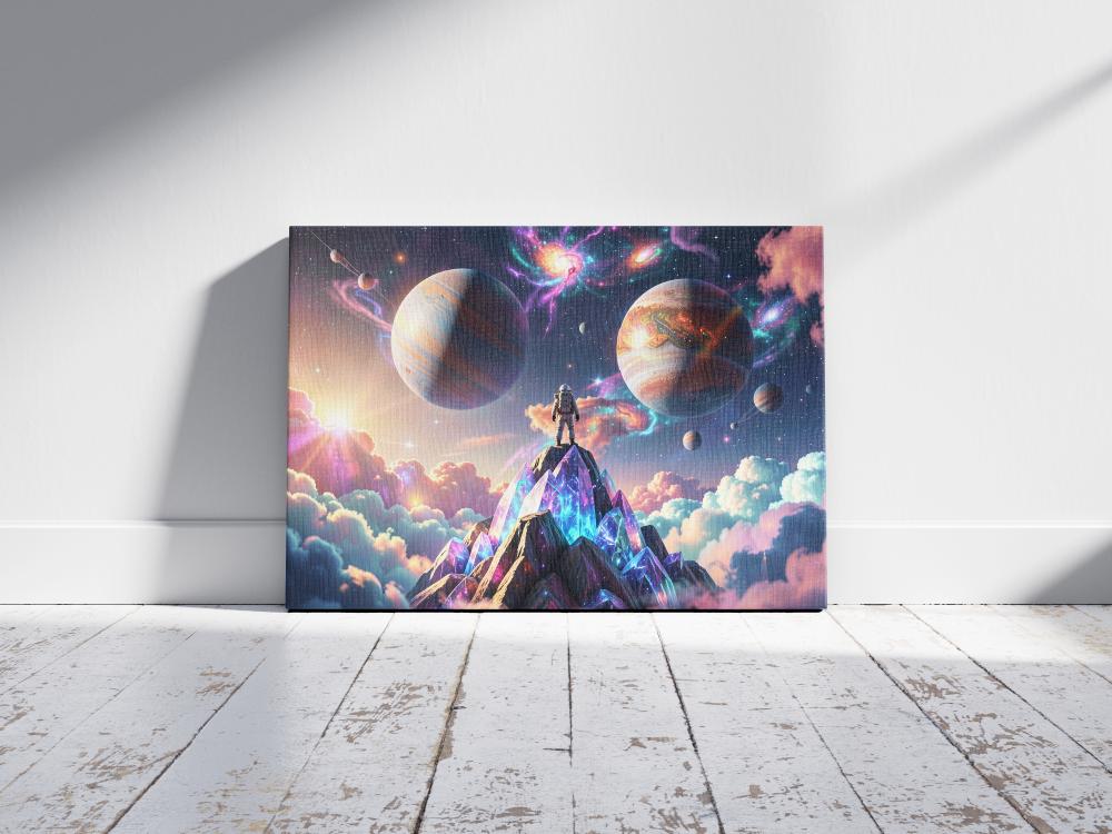 "Celestial Harmony" – The Crystal Voyager Premium Digital Wall Art