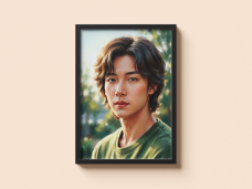 The Verdant Muse – Contemporary Artistic Portrait | Premium Digital Edition
