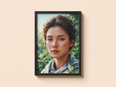 "Sylvan Awakening" – Premium Digital Portrait | High-End Printable Wall Art