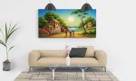 "Serene Village Sunset" – Premium Digital Wall Art & Printable Landscape