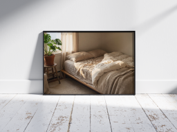 Serenity in Contrast | Premium Minimalist Botanical Wall Art (Digital Download)