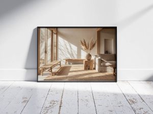 "Serenity in Contrast" | Premium Japandi Abstract Digital Wall Art